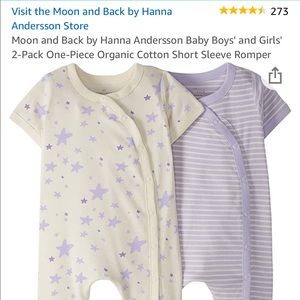 Hanna Andersson Short Sleeve Rompers